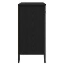 Sideboard med skuffe Sort eg 79,5 x 35,5 x 74,5 cm