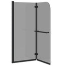 Bruser Indhegning Sort 95 x 140 cm ESG Glas og Aluminium