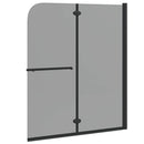 Bruser Indhegning Sort 95 x 140 cm ESG Glas og Aluminium