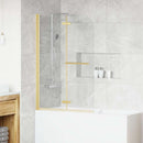Bruser Indhegning Guld 95 x 140 cm ESG Glas og Aluminium