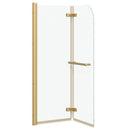 Bruser Indhegning Guld 95 x 140 cm ESG Glas og Aluminium