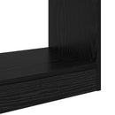 Bogskab Sort eg 37 x 30 x 103 cm Konstrueret træ