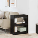 Bogskab Sort eg 60 x 30 x 72 cm Konstrueret træ