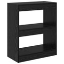 Bogskab Sort eg 60 x 30 x 72 cm Konstrueret træ