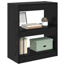 Bogskab Sort eg 60 x 30 x 72 cm Konstrueret træ