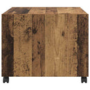 Sofabord med skuffe Gammelt træ 55 x 55 x 45cm Konstrueret træ