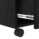 Sofabord med skuffe Sort eg 55 x 55 x 45cm Konstrueret træ