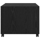Sofabord med skuffe Sort eg 55 x 55 x 45cm Konstrueret træ