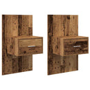 Natskab 2 pcs Gammelt træ 50 x 32,5 x 80 cm Konstrueret træ