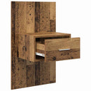 Natskab 2 pcs Gammelt træ 50 x 32,5 x 80 cm Konstrueret træ