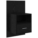 Natskab 2 pcs Sort eg 50 x 32,5 x 80 cm Konstrueret træ