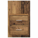 Vægmonteret natbord 2 pcs Gammelt træ 48,5 x 32,5 x 80 cm
