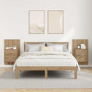 Vægmonteret natbord 2 pcs Artisan Egetræ 48,5 x 32,5 x 80 cm