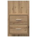 Vægmonteret natbord 2 pcs Artisan Egetræ 48,5 x 32,5 x 80 cm