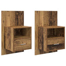 Natskab 2 pcs Gammelt træ 50 x 32,5 x 80 cm Konstrueret træ