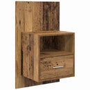 Natskab 2 pcs Gammelt træ 50 x 32,5 x 80 cm Konstrueret træ