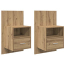 Natskab 2 pcs Artisan Egetræ 50 x 32,5 x 80 cm Konstrueret træ