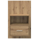 Natskab 2 pcs Artisan Egetræ 50 x 32,5 x 80 cm Konstrueret træ