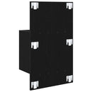 Natskab 2 pcs Sort eg 50 x 32,5 x 80 cm Konstrueret træ