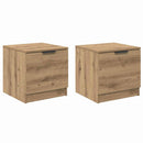 Sengeskab 2 pcs Artisan Egetræ 40 x 39 x 40 cm Konstrueret træ