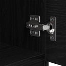 Sengeskab 2 pcs Sort eg 40 x 39 x 40 cm Konstrueret træ
