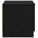 Sengeskab 2 pcs Sort eg 40 x 39 x 40 cm Konstrueret træ