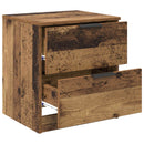 Natskab 2 pcs Gammelt træ 45 x 39 x 50cm Konstrueret træ
