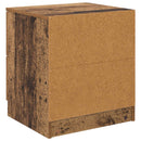 Natskab 2 pcs Gammelt træ 45 x 39 x 50cm Konstrueret træ