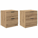 Natskab 2 pcs Artisan Egetræ 45 x 39 x 50cm Konstrueret træ