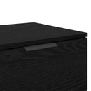 Natskab med skuffe 2 pcs Sort eg 45 x 39 x 50cm Konstrueret træ