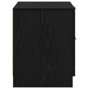 Natskab med skuffe 2 pcs Sort eg 45 x 39 x 50cm Konstrueret træ