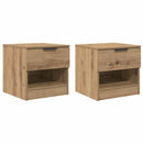 Sengeskab 2 pcs Artisan Egetræ 40 x 39 x 40 cm Konstrueret træ