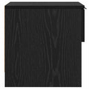 Sengeskab 2 pcs Sort eg 40 x 39 x 40 cm Konstrueret træ