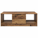 Sofabord med skuffe Gammelt træ 102 x 50 x 36cm Konstrueret træ
