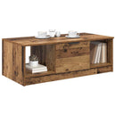 Sofabord med skuffe Gammelt træ 102 x 50 x 36cm Konstrueret træ