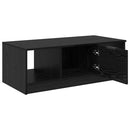 Sofabord med skuffe Sort eg 102 x 50 x 36cm Konstrueret træ