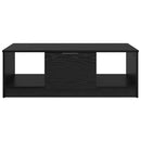 Sofabord med skuffe Sort eg 102 x 50 x 36cm Konstrueret træ