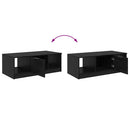 Sofabord Sort eg 102 x 50 x 36cm Konstrueret træ