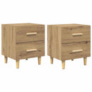 Sengeskab med skuffe 2 pcs Artisan Egetræ 40 x 35 x 47,5 cm