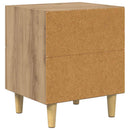 Sengeskab med skuffe 2 pcs Artisan Egetræ 40 x 35 x 47,5 cm