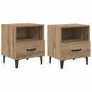 Natskab 2 pcs Artisan Egetræ 40 x 35 x 47,5 cm Konstrueret træ