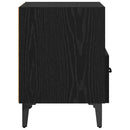 Natskab med skuffe Sort eg 40 x 35 x 47,5 cm Konstrueret træ