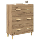 Sideboard Artisan Egetræ 69,5 x 34 x 90 cm Konstrueret træ