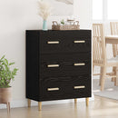 Sideboard Sort eg 69,5 x 34 x 90 cm Konstrueret træ