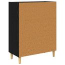 Sideboard med skuffe Sort eg 34 x 69,5 x 90 cm Konstrueret træ