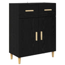 Sideboard Sort eg 34 x 69.5 x 89 cm Konstrueret træ