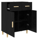 Sideboard Sort eg 34 x 69.5 x 89 cm Konstrueret træ