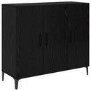 Sideboard Sort eg 34 x 90 x 80 cm Konstrueret træ