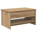 Sofabord Artisan Egetræ 80 x 50,5 x 41,5 cm Konstrueret træ