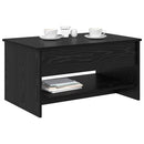 Sofabord Sort eg 80 x 50,5 x 41,5 cm Konstrueret træ